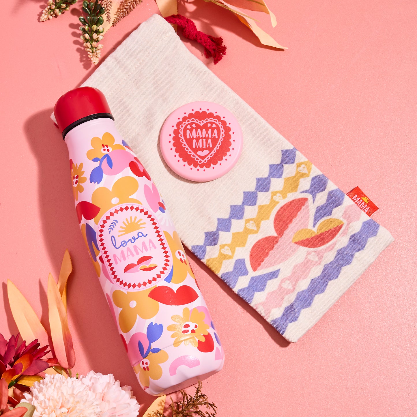 COFFRET BOUTEILLE ISOTHERME MAMA MI AMORE