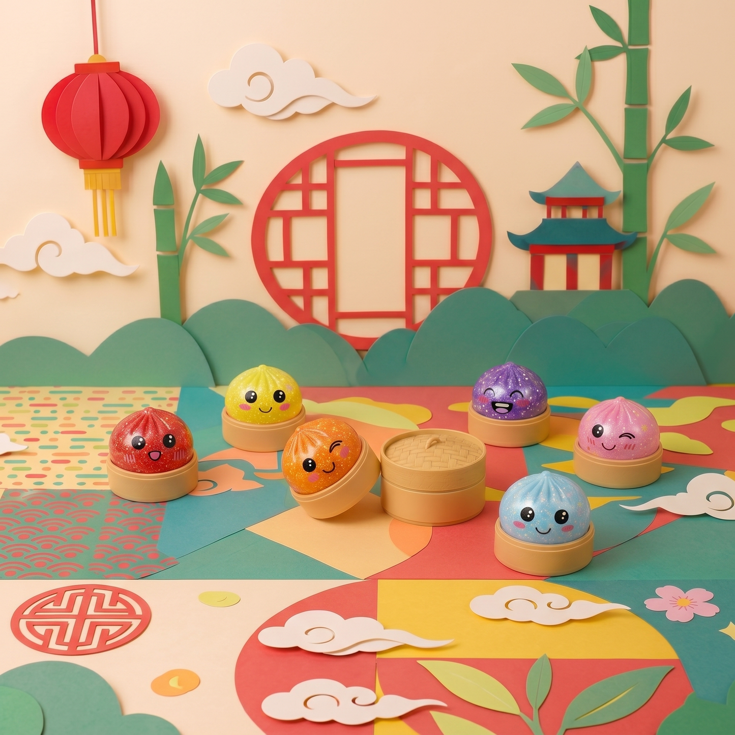 BLIND BOX MINI SQUISHIES BAO GLITTER