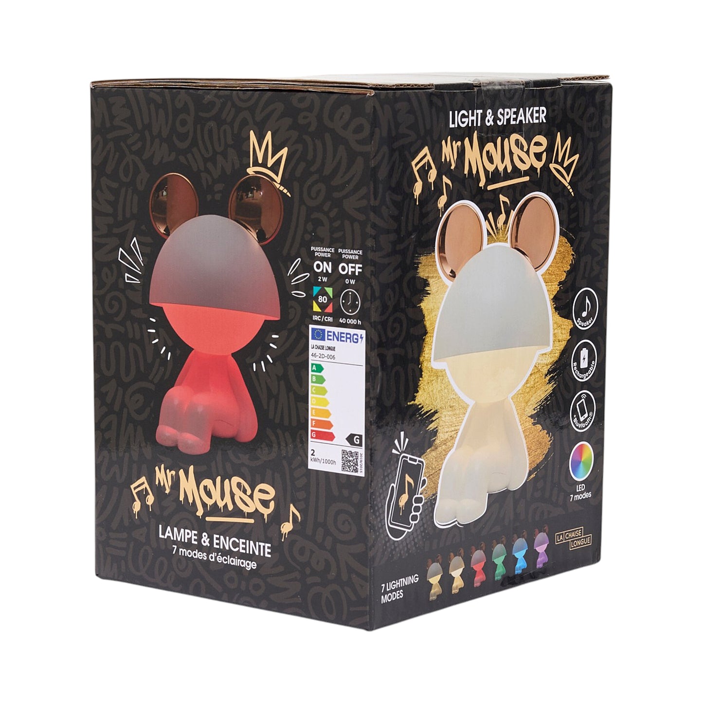LAMPE ENCEINTE MISTER MOUSE GM ASSIS BLANC