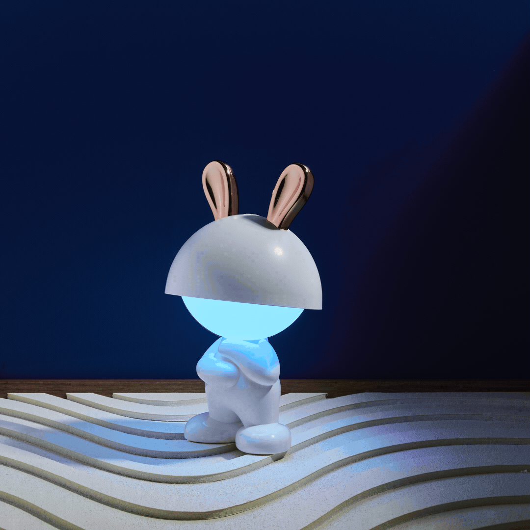LAMPE MISTER BUNNY PM DEBOUT BLANC