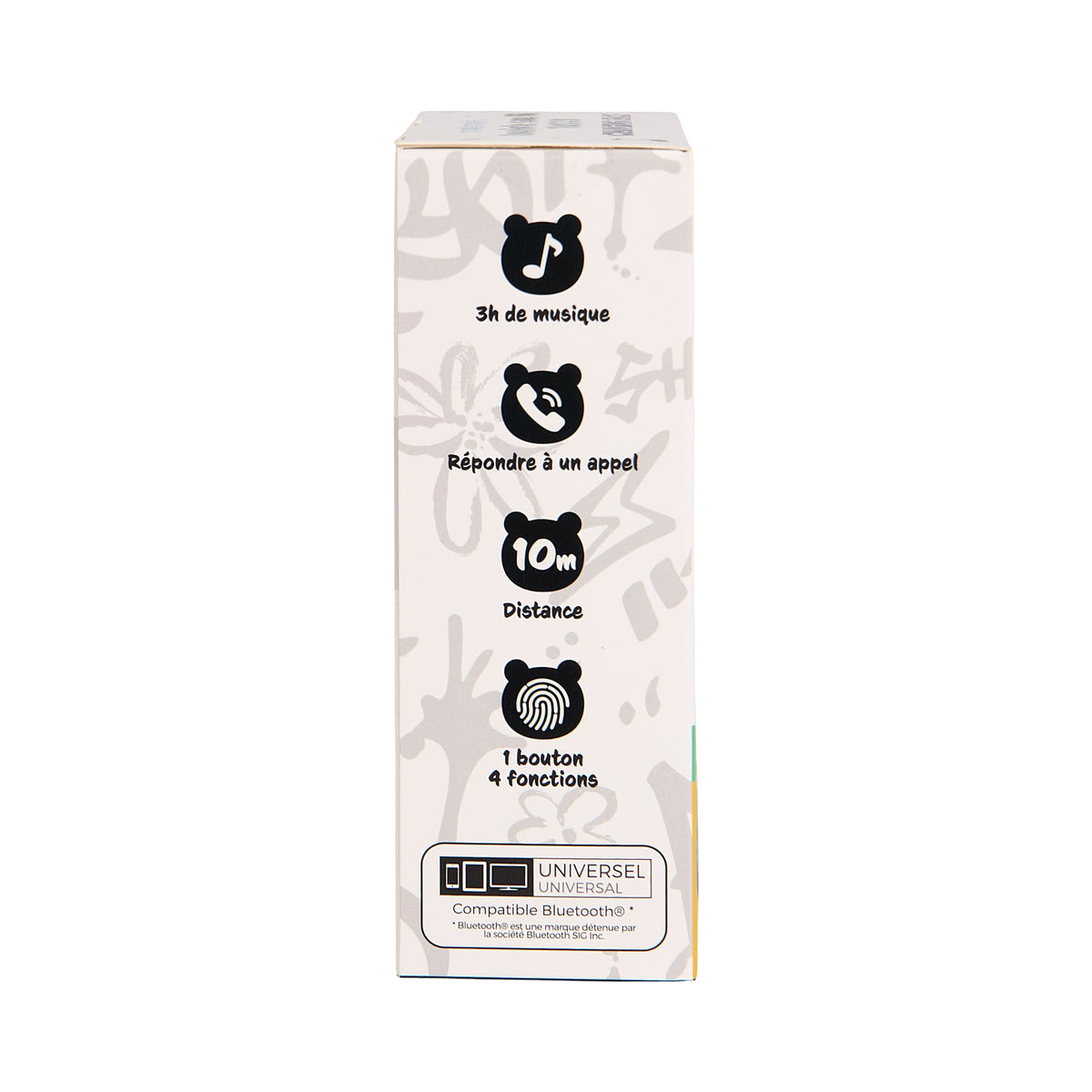 ENCEINTE CHANGING FACE CRASH NOIR