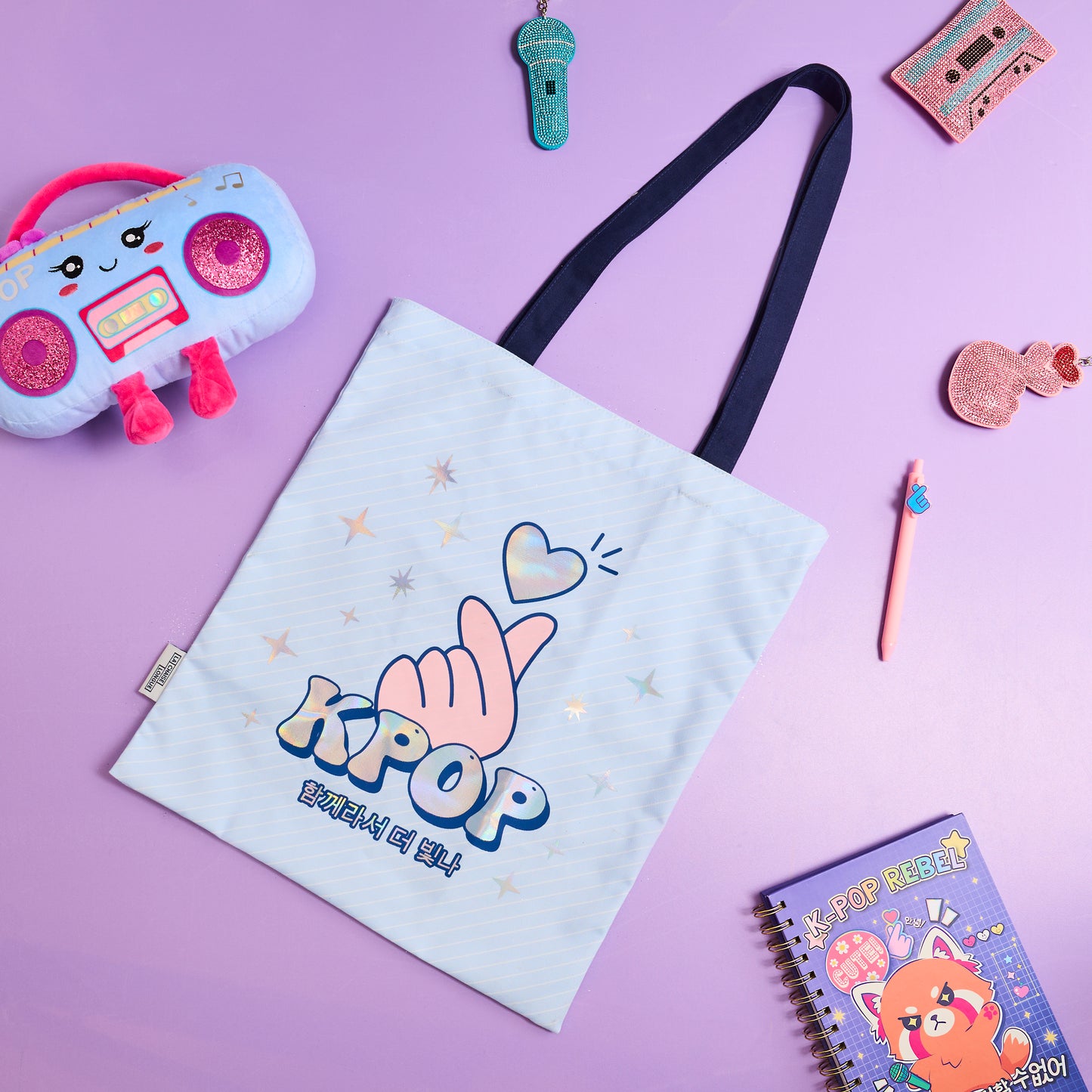 TOTE BAG KPOP FINGER HEART