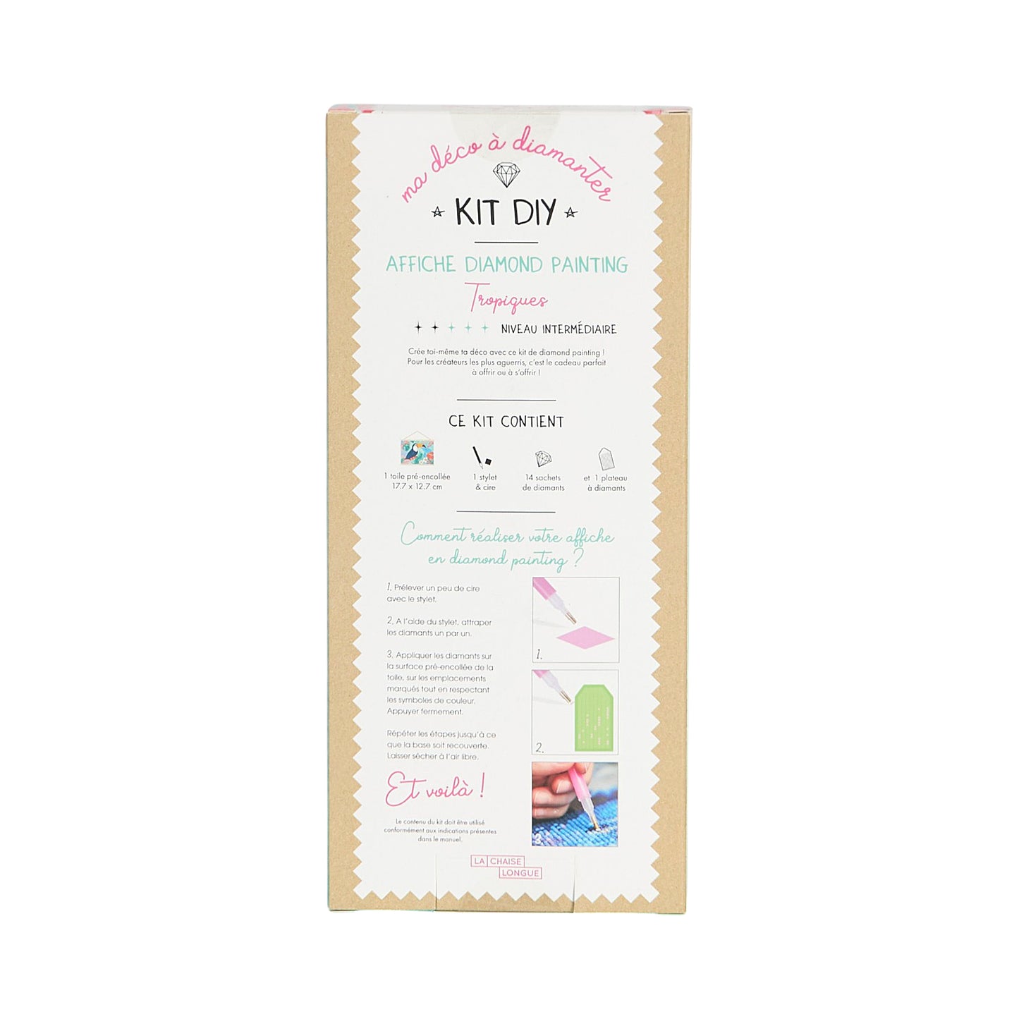 KIT DIY DIAMOND PAINTING AFFICHE TROPIQUES