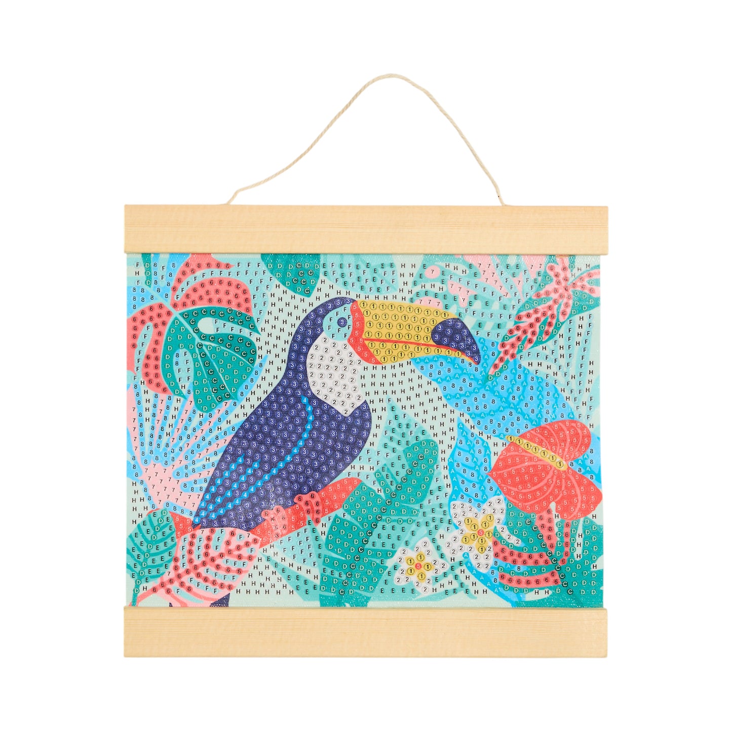 KIT DIY DIAMOND PAINTING AFFICHE TROPIQUES