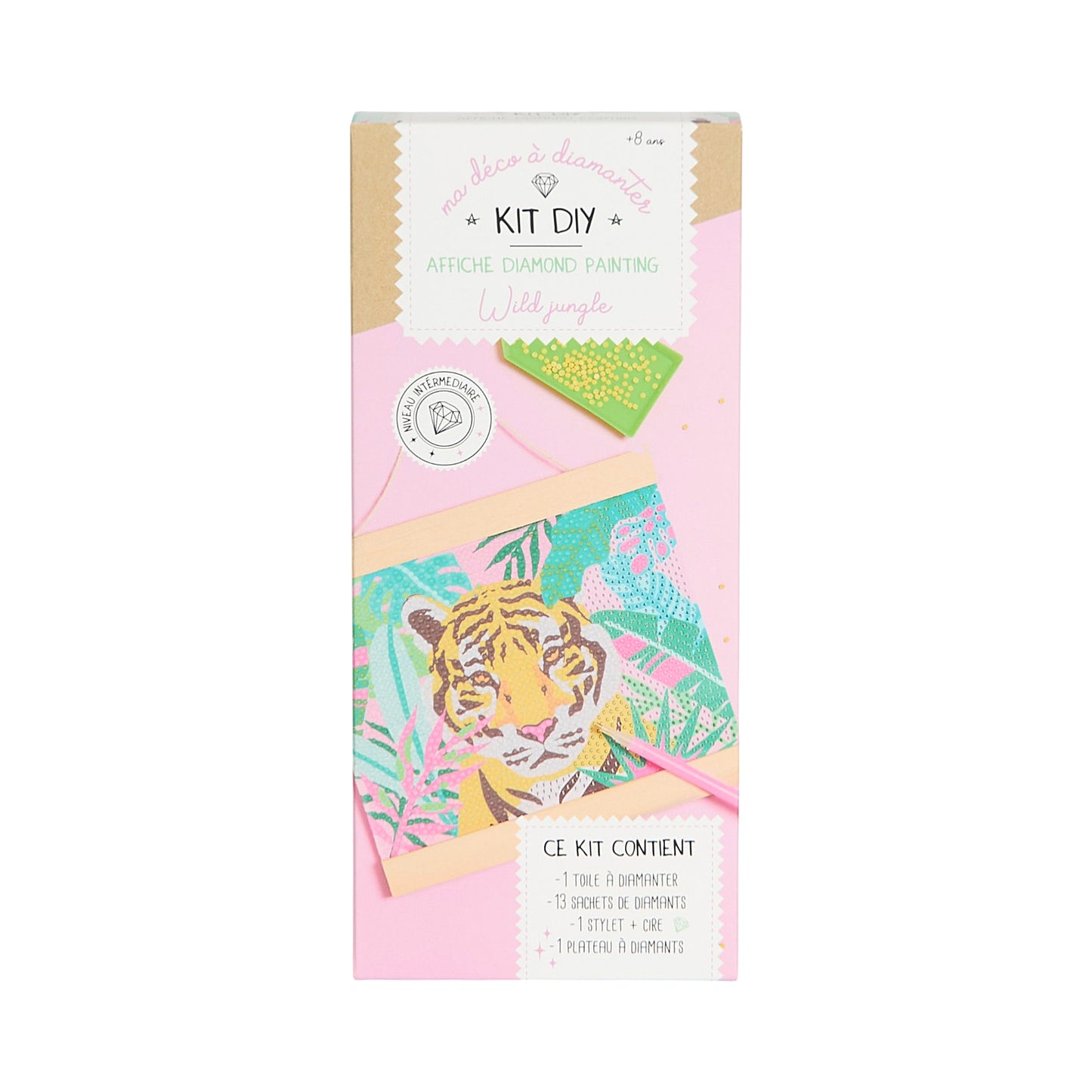 KIT DIY DIAMOND PAINTING AFFICHE WILD JUNGLE