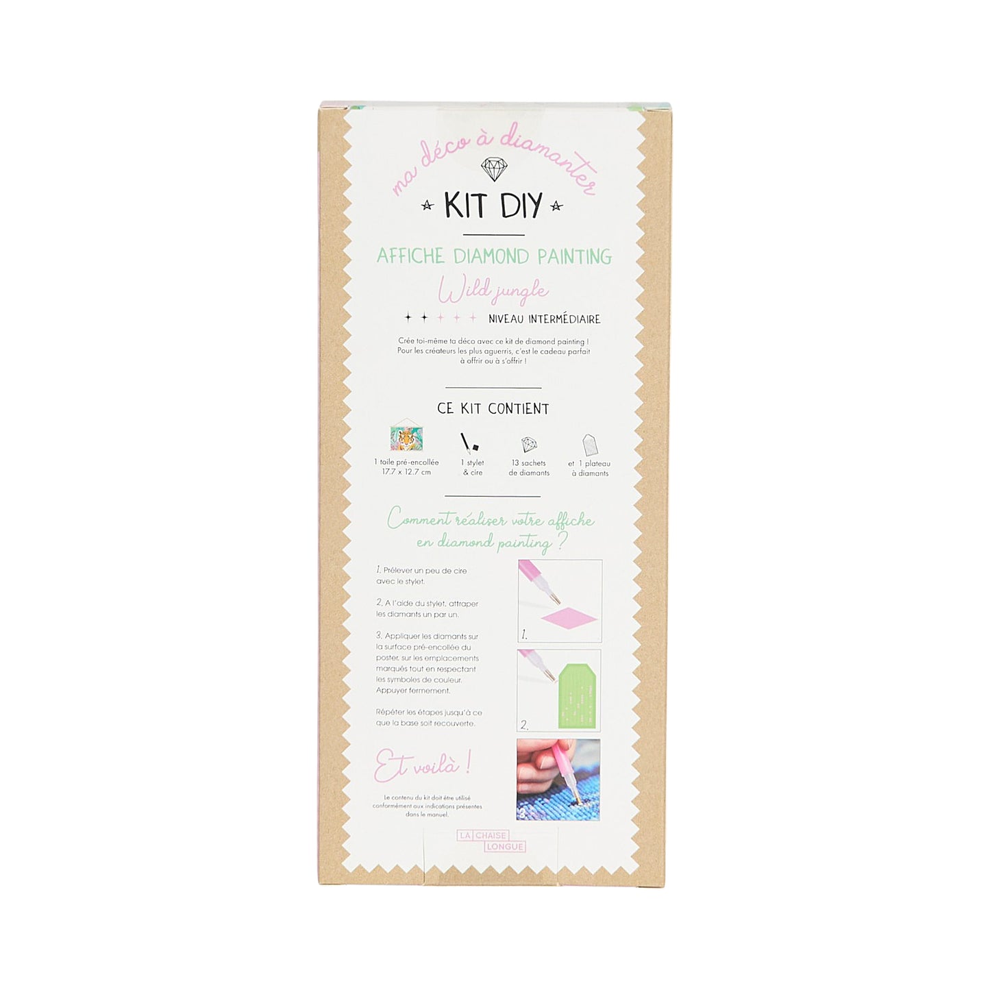 KIT DIY DIAMOND PAINTING AFFICHE WILD JUNGLE
