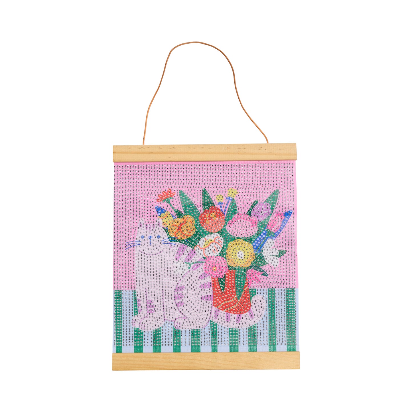 KIT DIY DIAMOND PAINTING AFFICHE SPRING KITTY