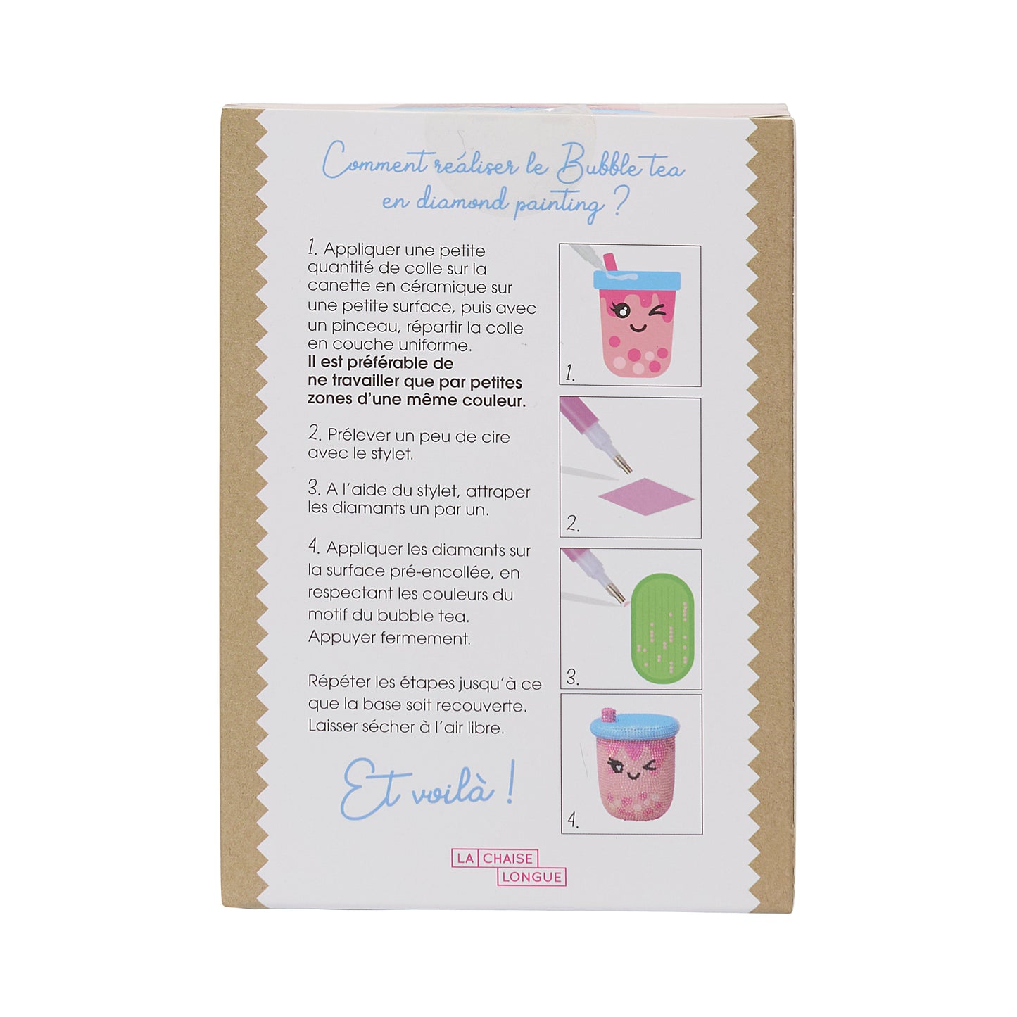 KIT DIY DIAMOND PAINTING 3D BUBBLE TEA