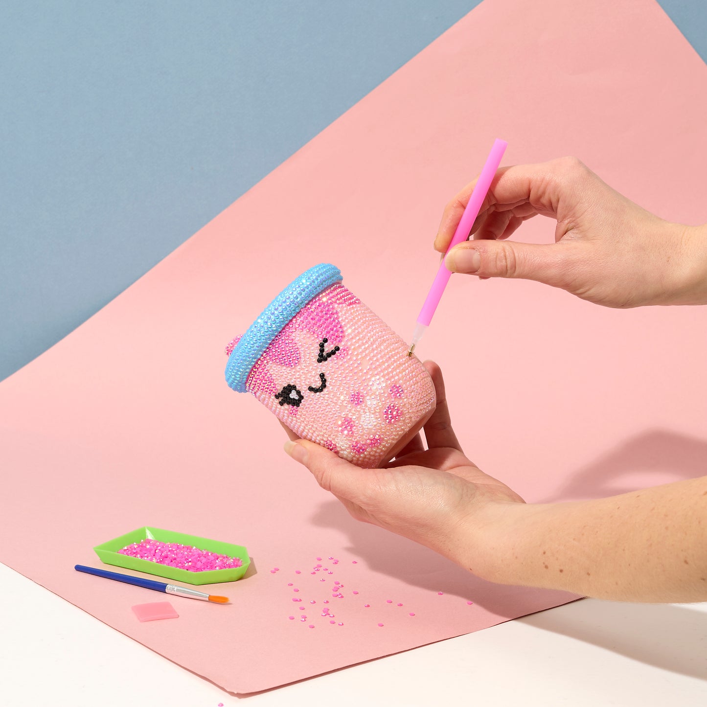KIT DIY DIAMOND PAINTING 3D BUBBLE TEA