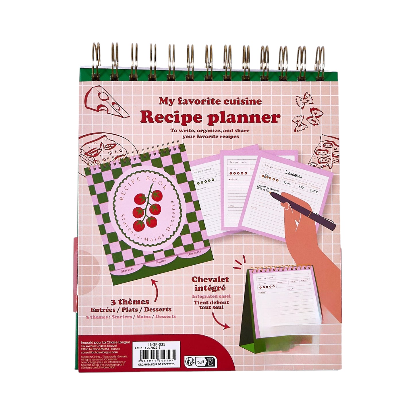 ORGANISATEUR DE RECETTES