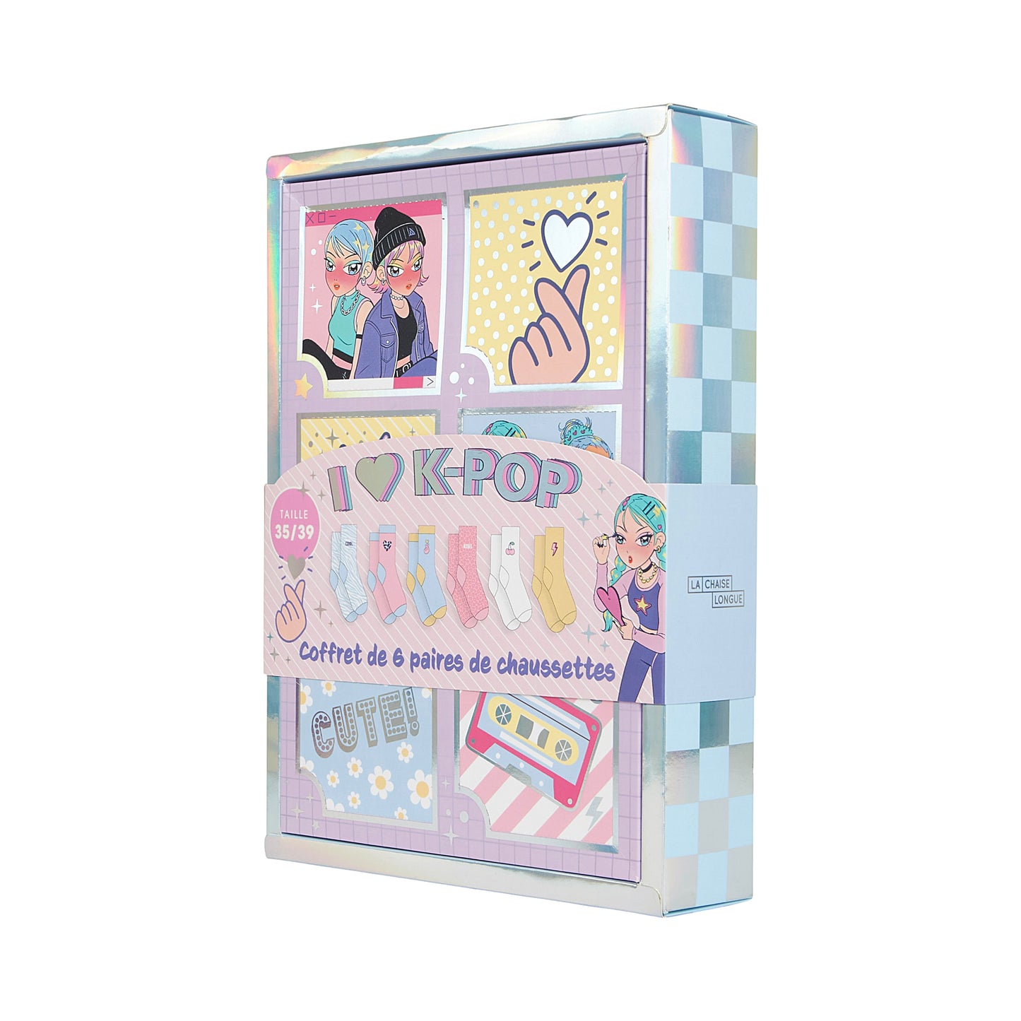 COFFRET DE 6 CHAUSSETTES KPOP 35-39
