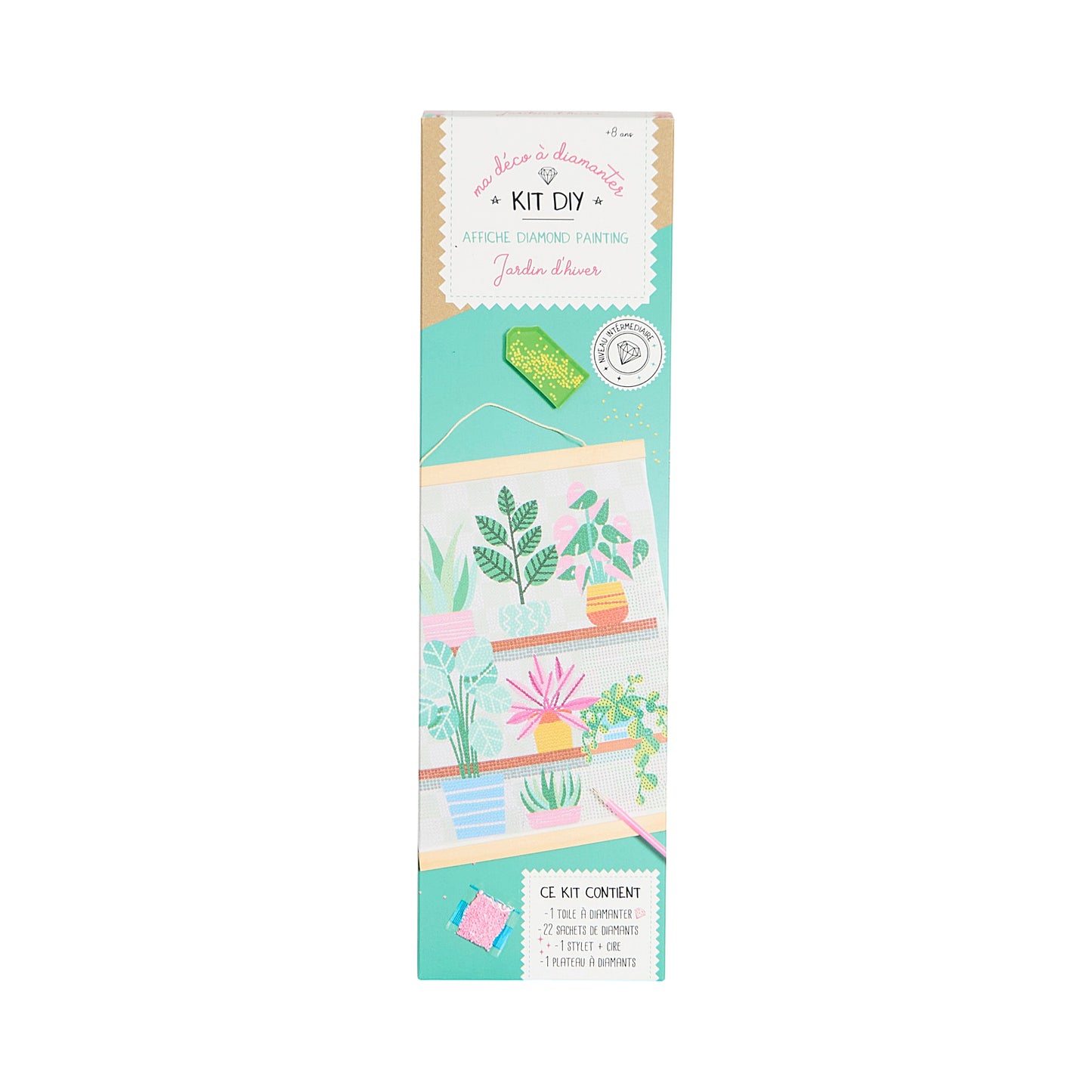 KIT DIY DIAMOND PAINTING AFFICHE JARDIN D HIVER