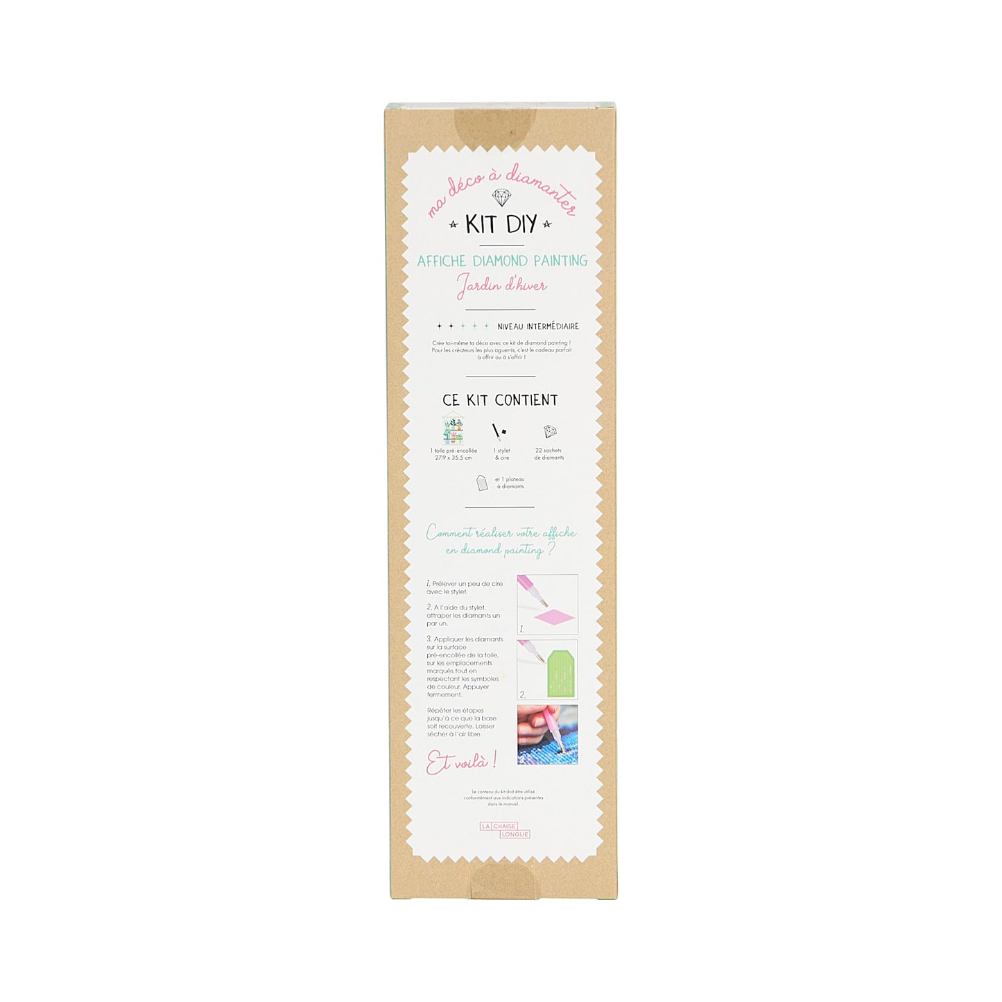 KIT DIY DIAMOND PAINTING AFFICHE JARDIN D HIVER