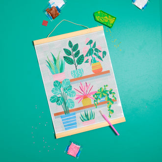KIT DIY DIAMOND PAINTING AFFICHE JARDIN D HIVER