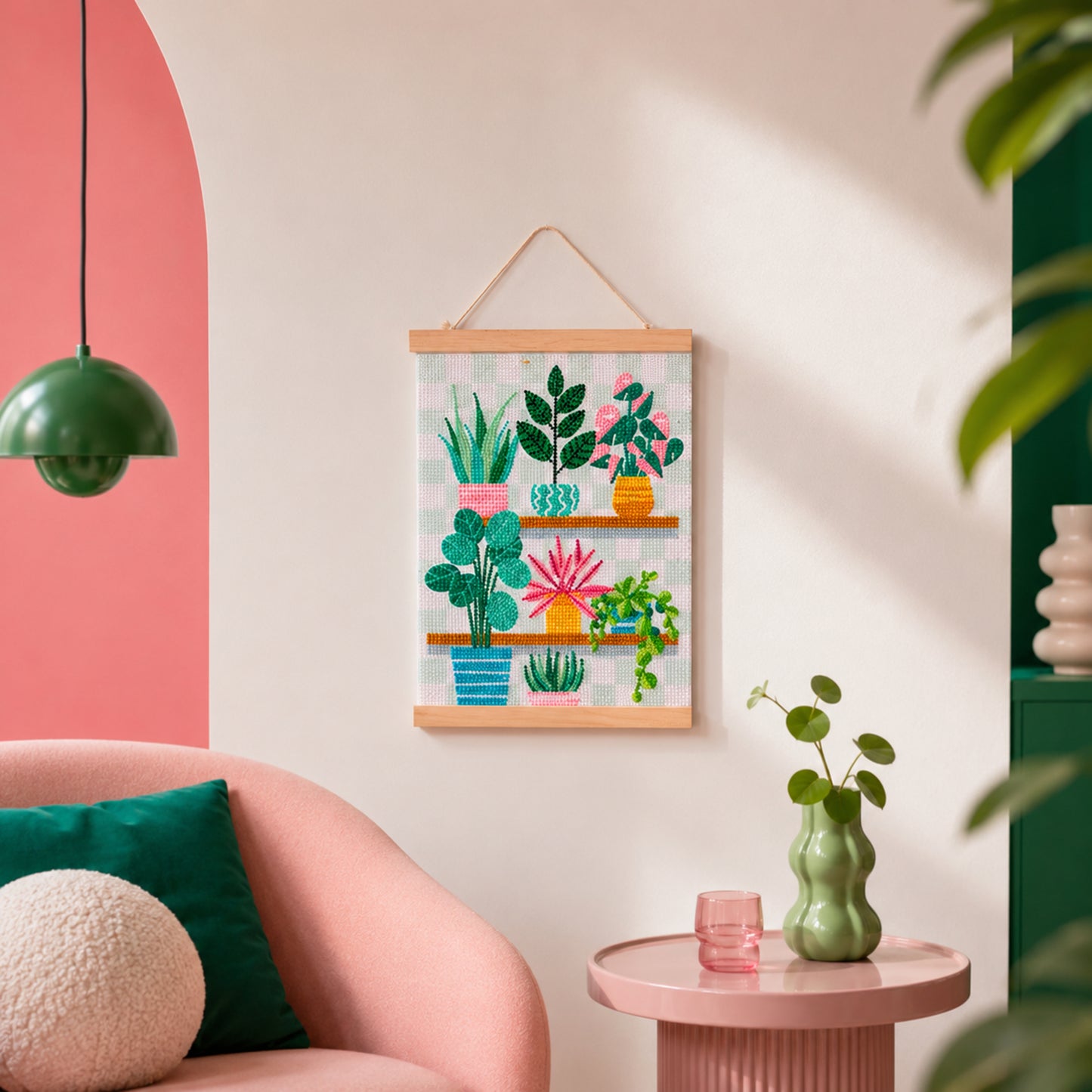 KIT DIY DIAMOND PAINTING AFFICHE JARDIN D HIVER