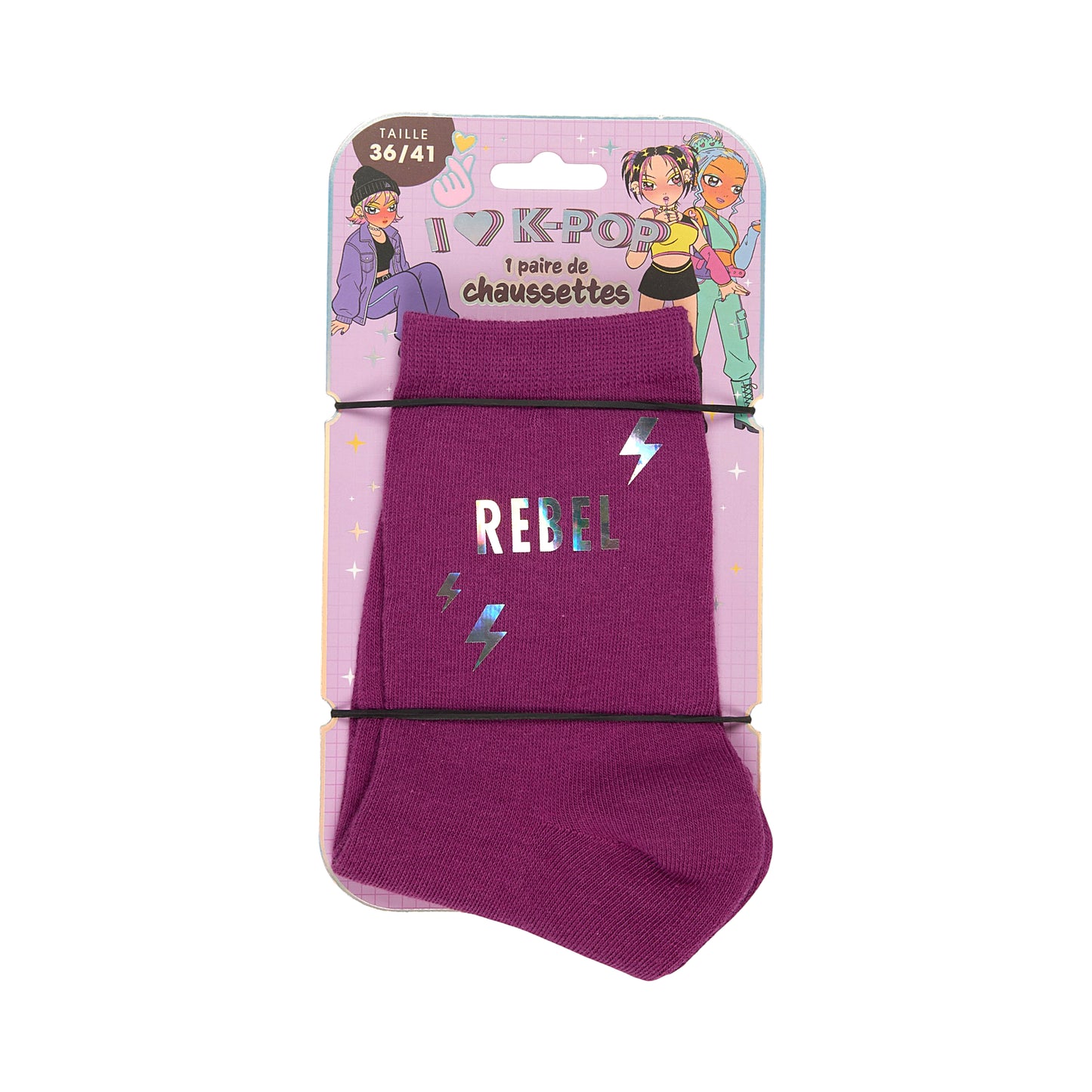 CHAUSSETTES KPOP REBEL 36-41