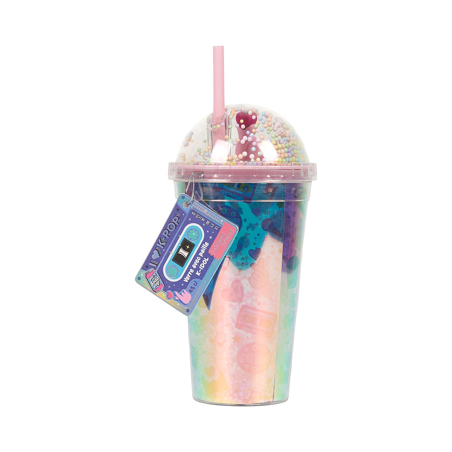 VERRE AVEC PAILLE KPOP