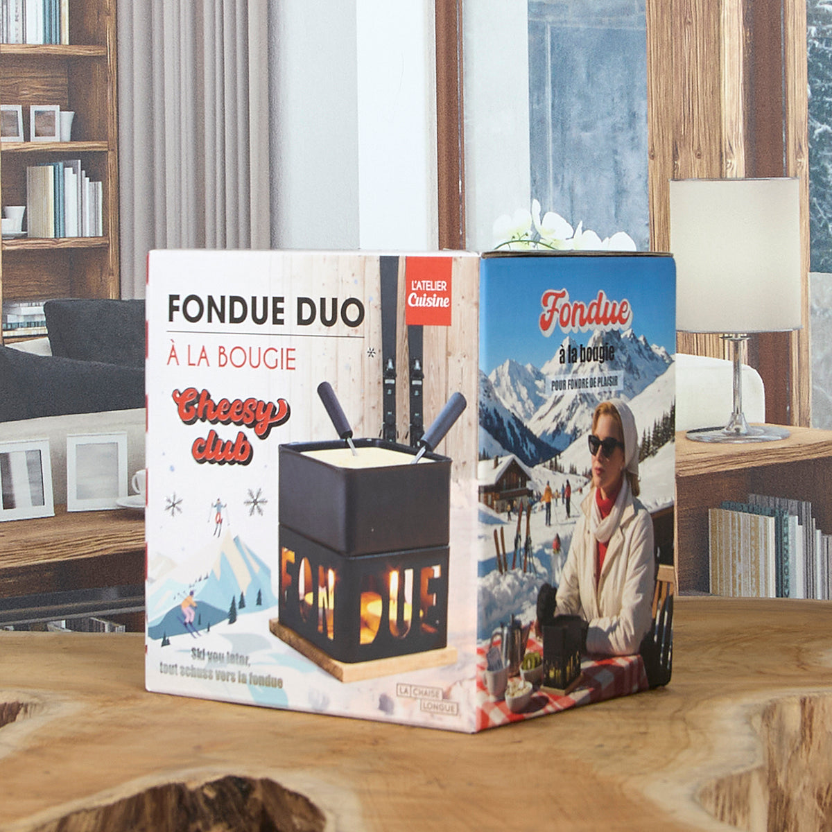 FONDUE A LA BOUGIE DUO CHEESY CLUB NOIRE