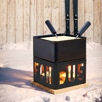FONDUE A LA BOUGIE DUO CHEESY CLUB NOIRE