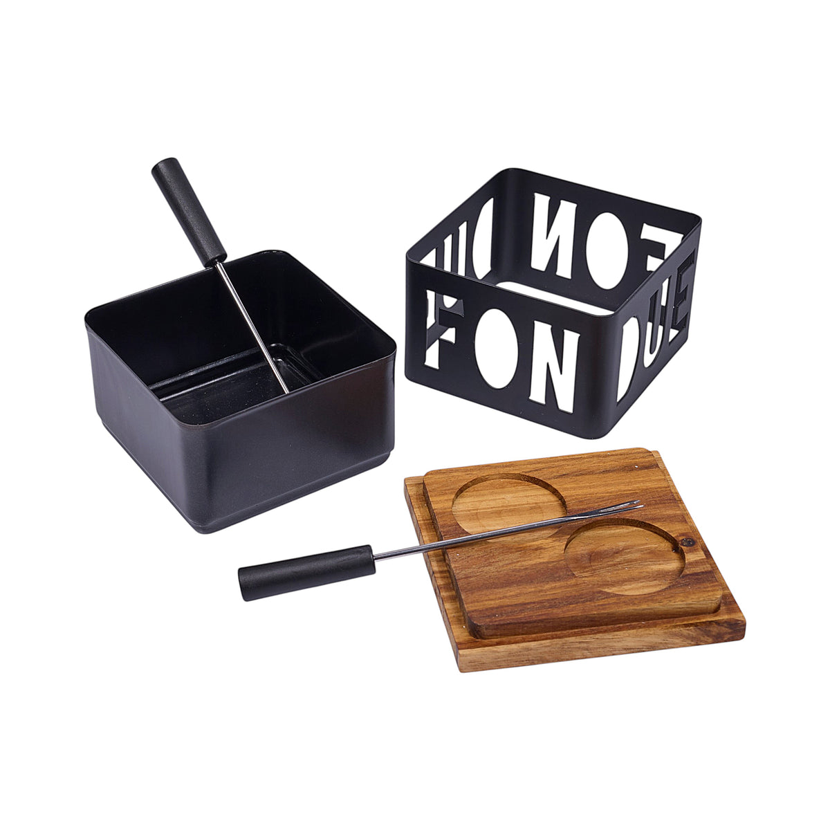 FONDUE A LA BOUGIE DUO CHEESY CLUB NOIRE