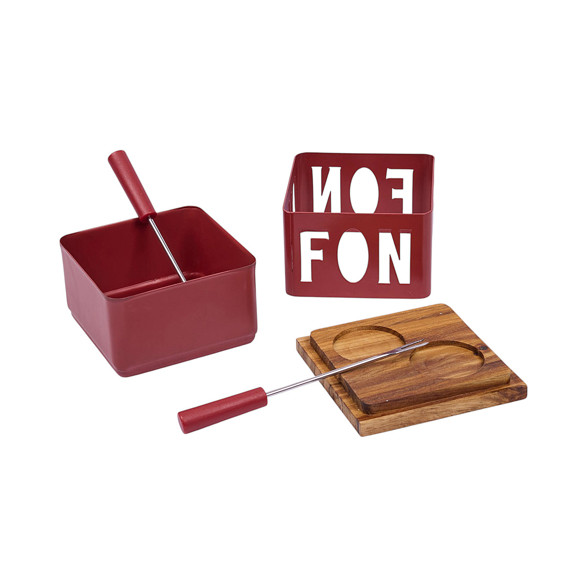 FONDUE A LA BOUGIE DUO CHEESY CLUB ROUGE