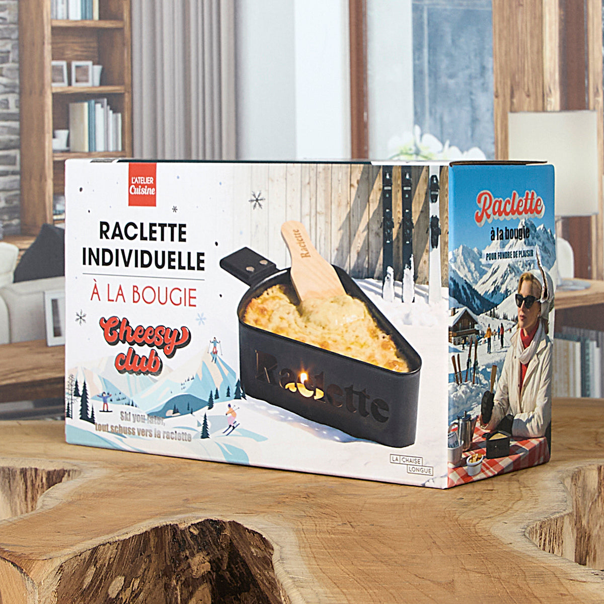 RACLETTE A LA BOUGIE CHEESY CLUB NOIRE