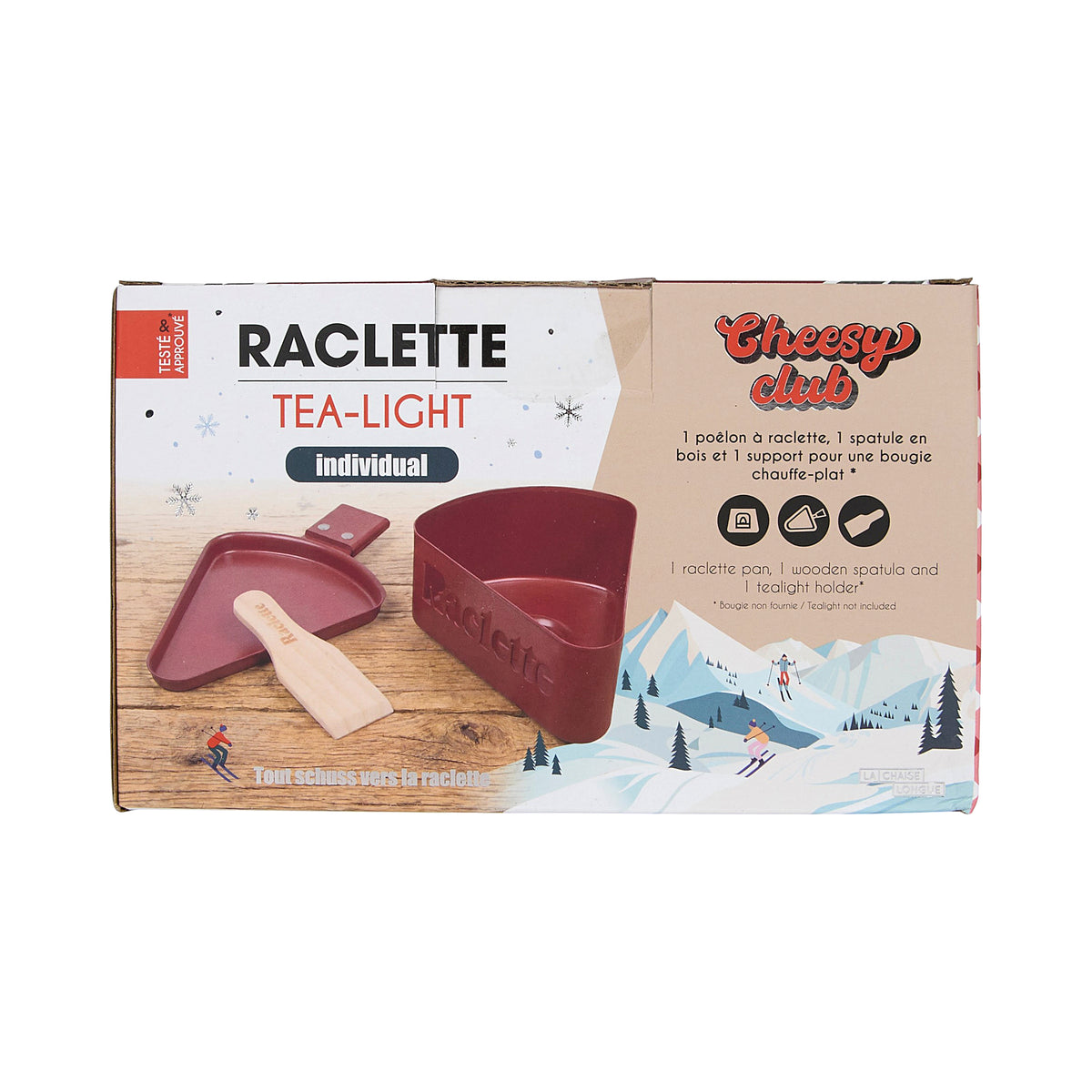 RACLETTE A LA BOUGIE CHEESY CLUB ROUGE