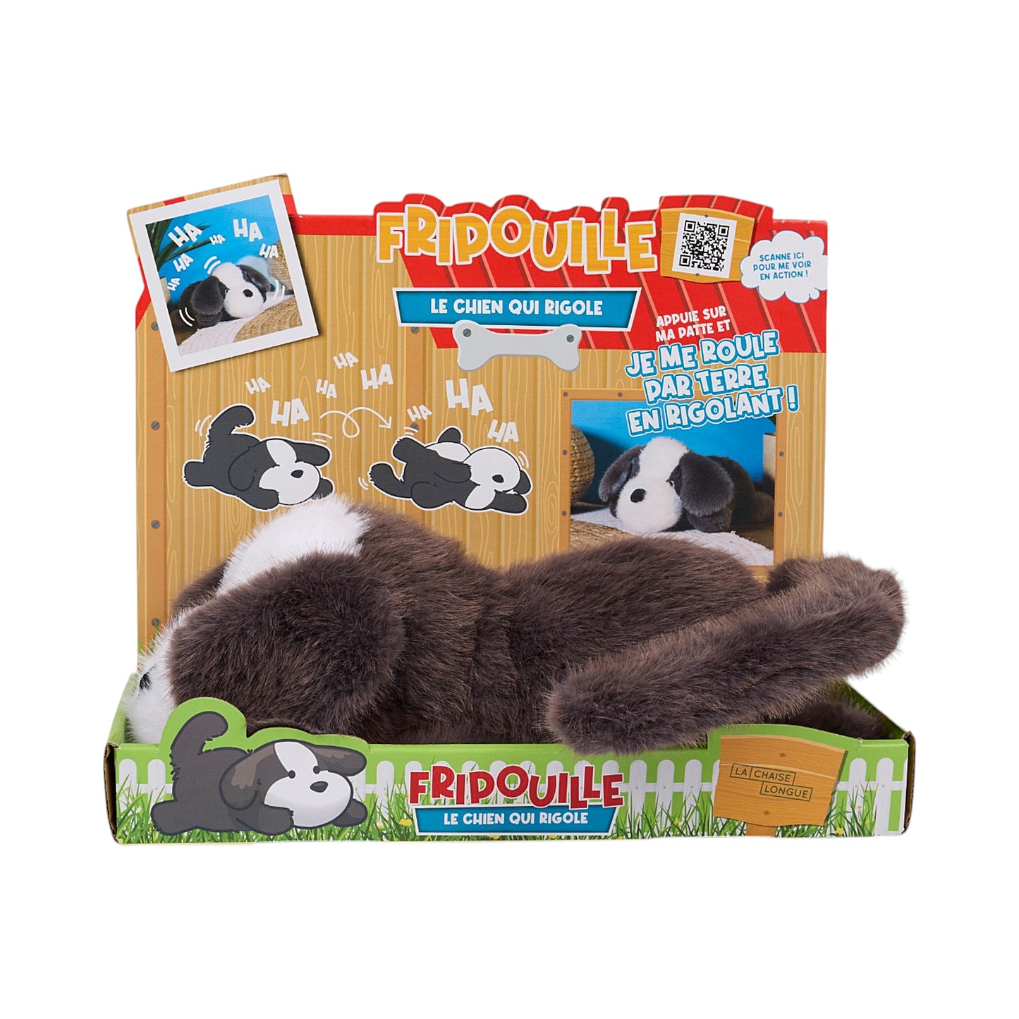 PELUCHE FRIPOUILLE LE CHIEN QUI RIGOLE