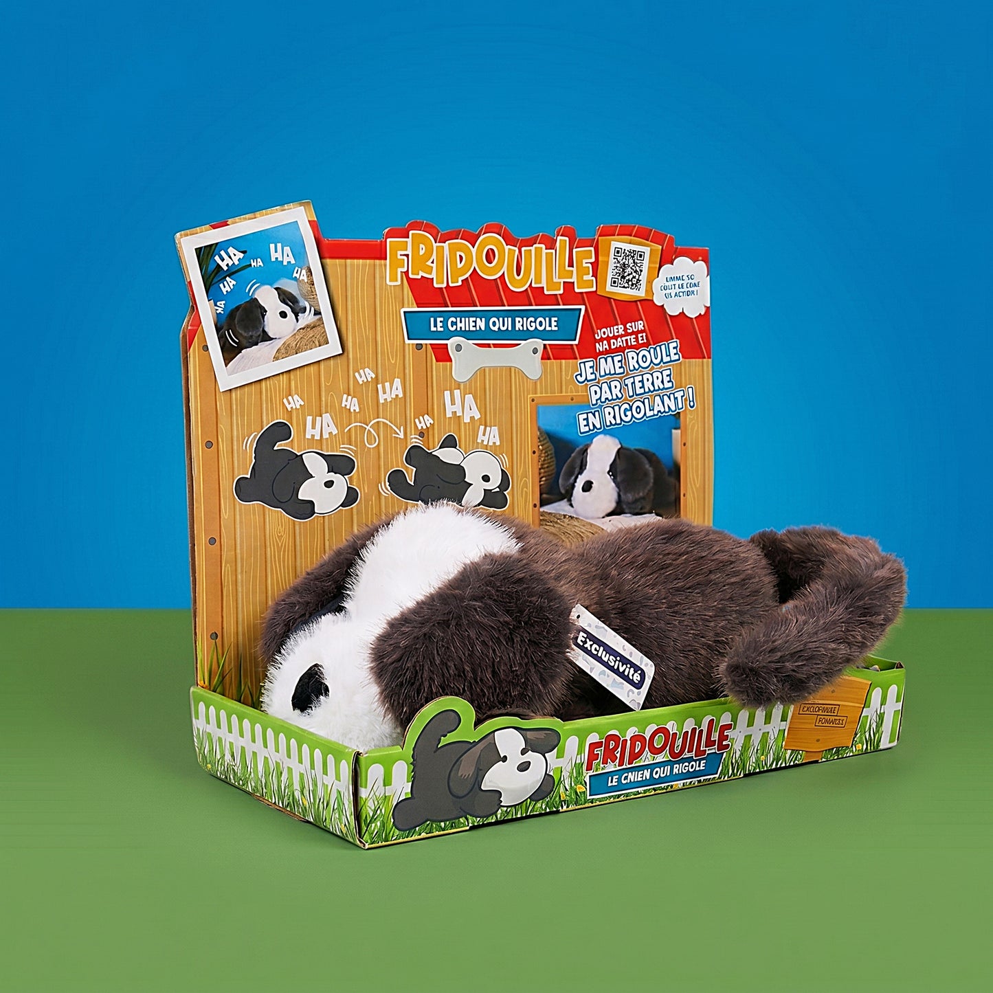 PELUCHE FRIPOUILLE LE CHIEN QUI RIGOLE