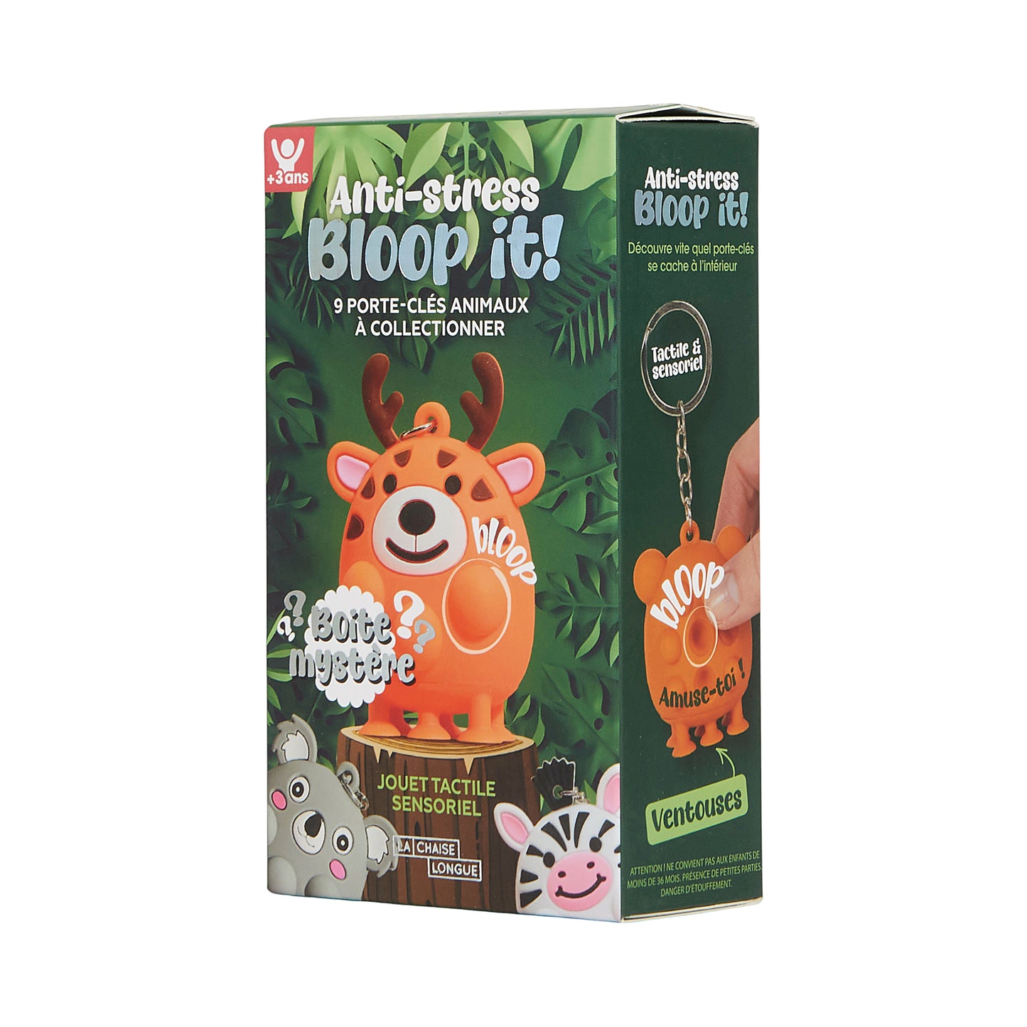BLIND BOX PORTE CLES ANIMAUX ANTI STRESS