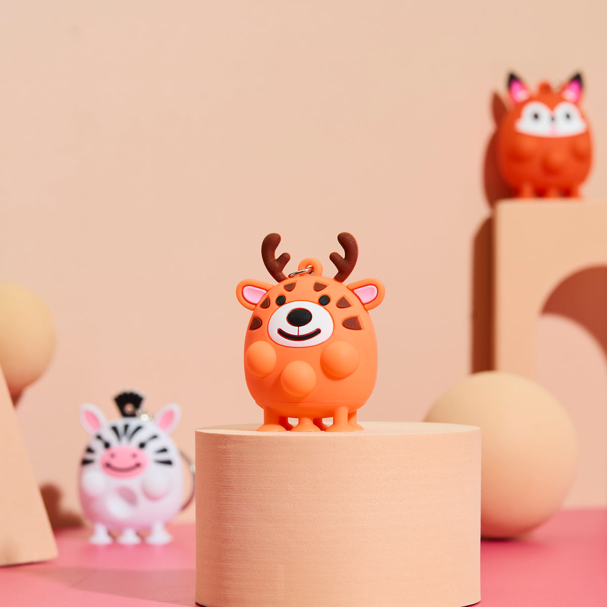 BLIND BOX PORTE CLES ANIMAUX ANTI STRESS