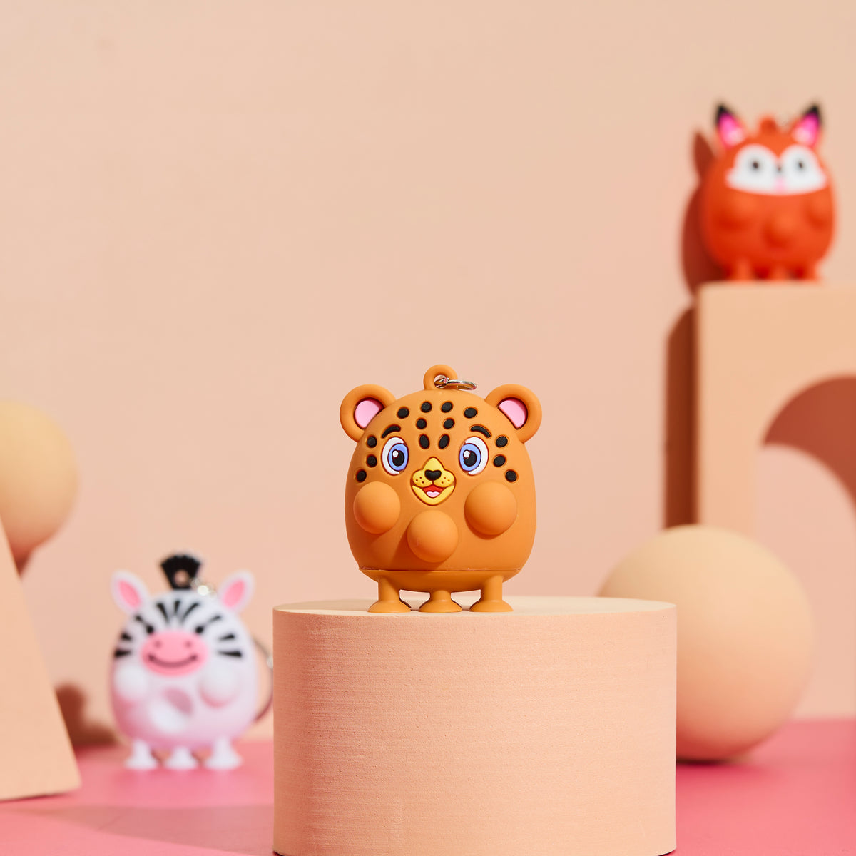 BLIND BOX PORTE CLES ANIMAUX ANTI STRESS