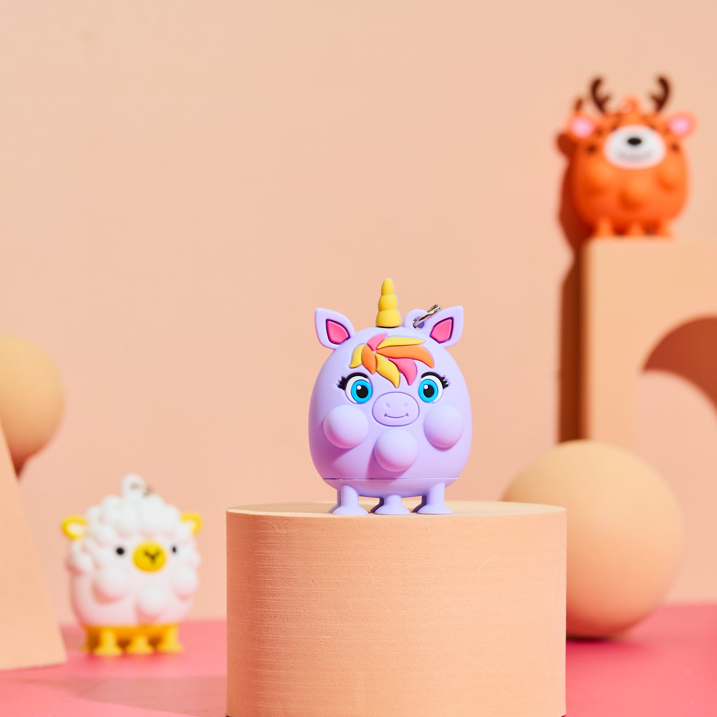 BLIND BOX PORTE CLES ANIMAUX ANTI STRESS