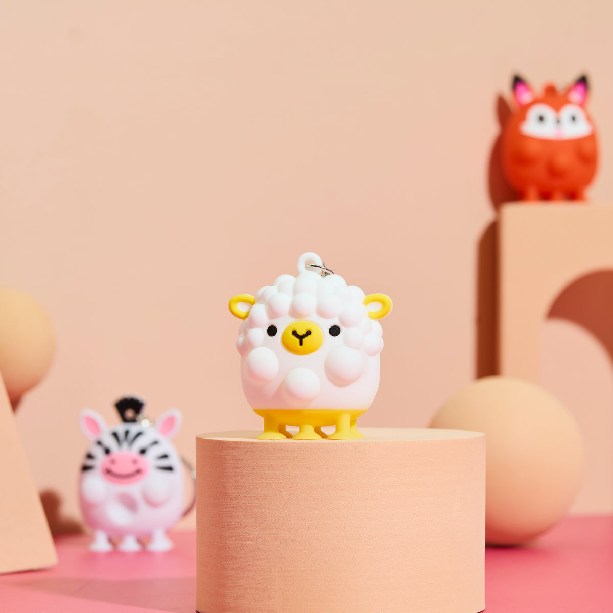BLIND BOX PORTE CLES ANIMAUX ANTI STRESS