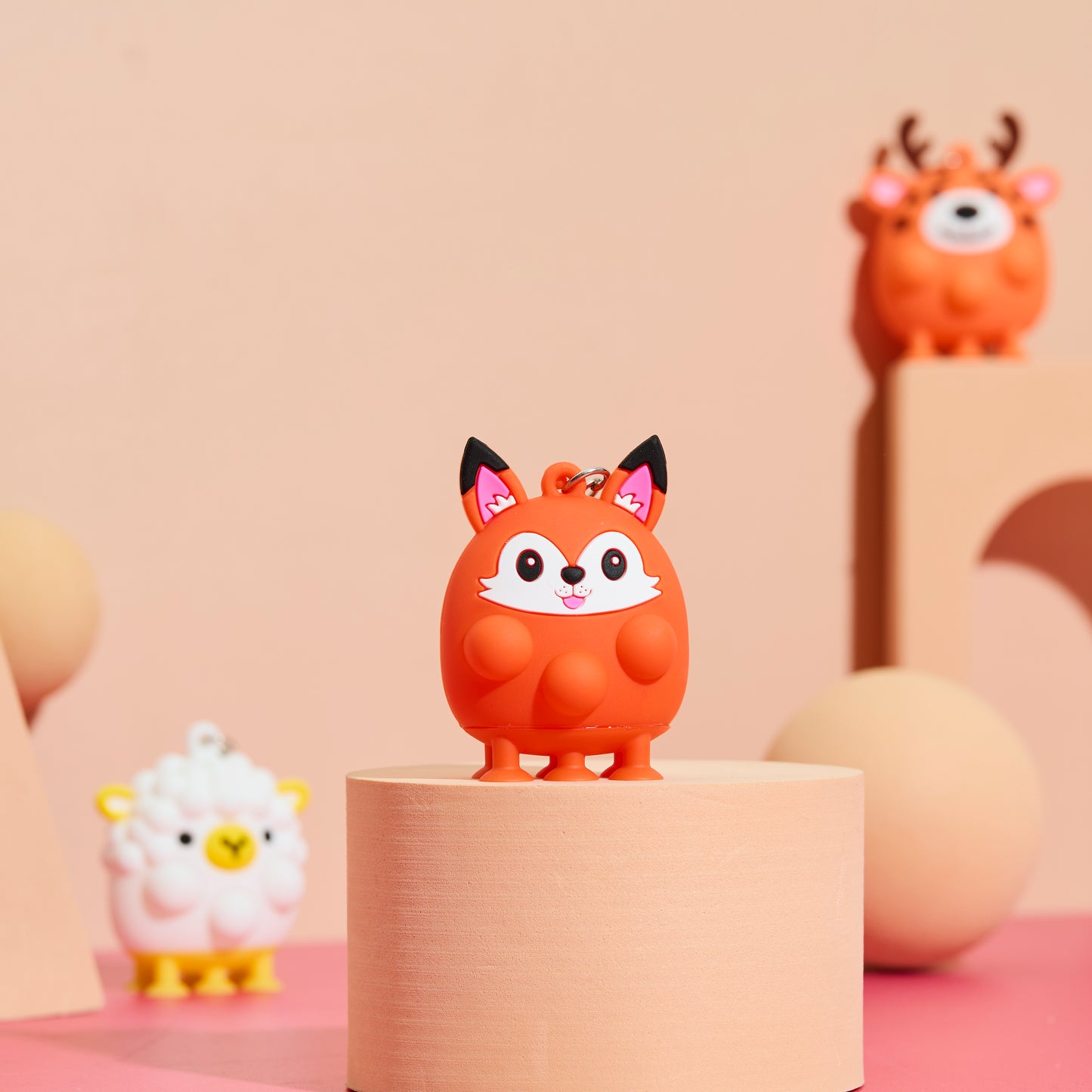 BLIND BOX PORTE CLES ANIMAUX ANTI STRESS