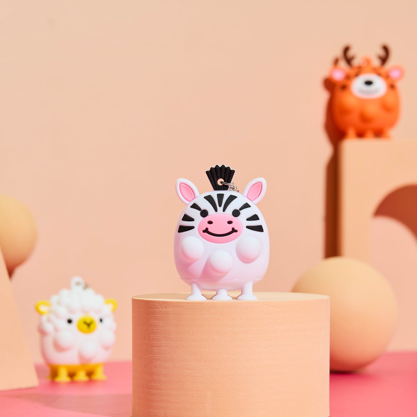 BLIND BOX PORTE CLES ANIMAUX ANTI STRESS