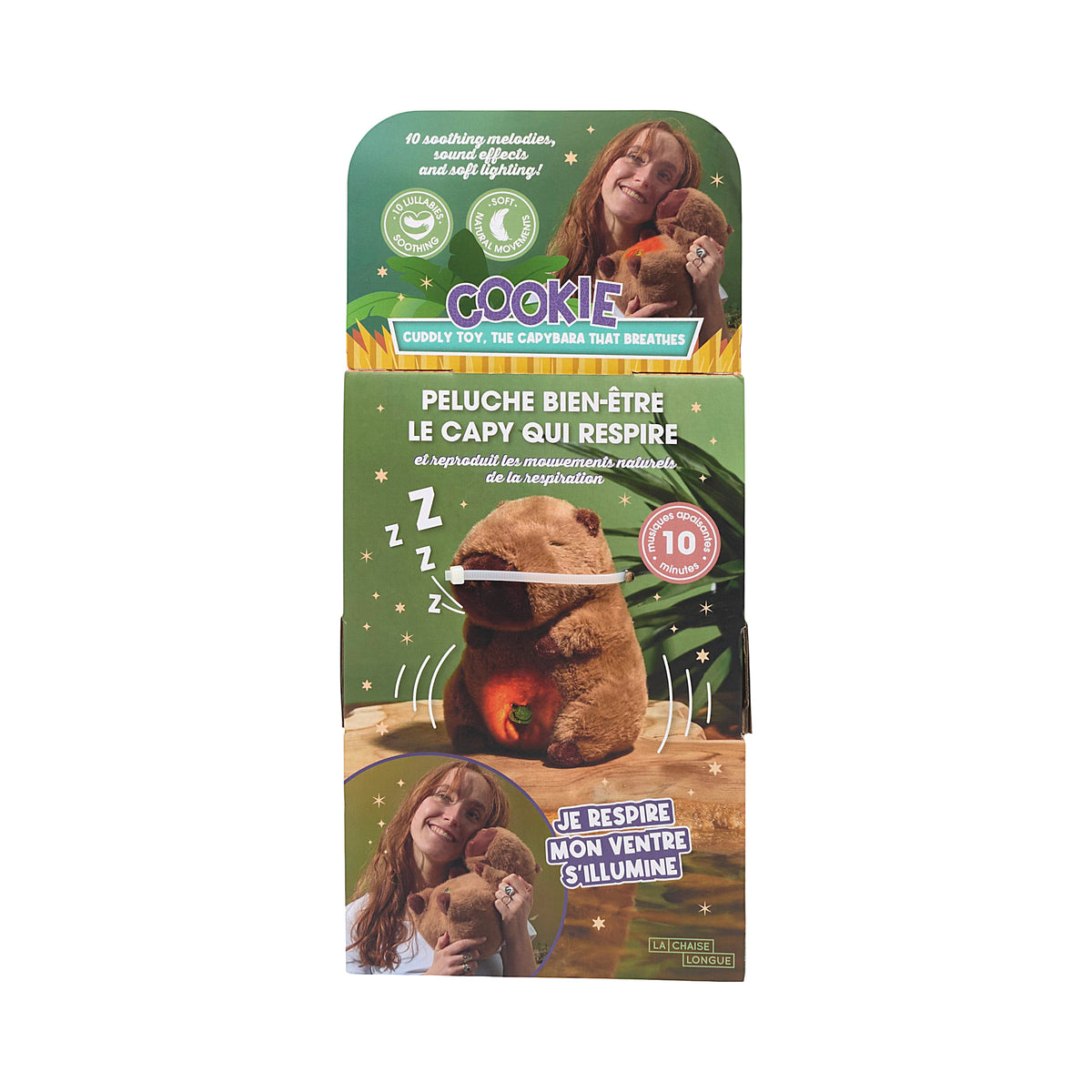 PELUCHE CAPYBARA QUI RESPIRE