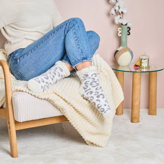 CHAUSSETTES COCOON SHERPA LEOPARD