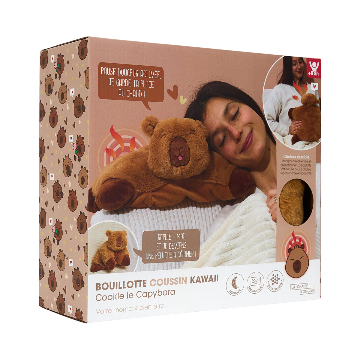 COOKIE MA BOUILLOTTE COUSSIN CAPYBARA