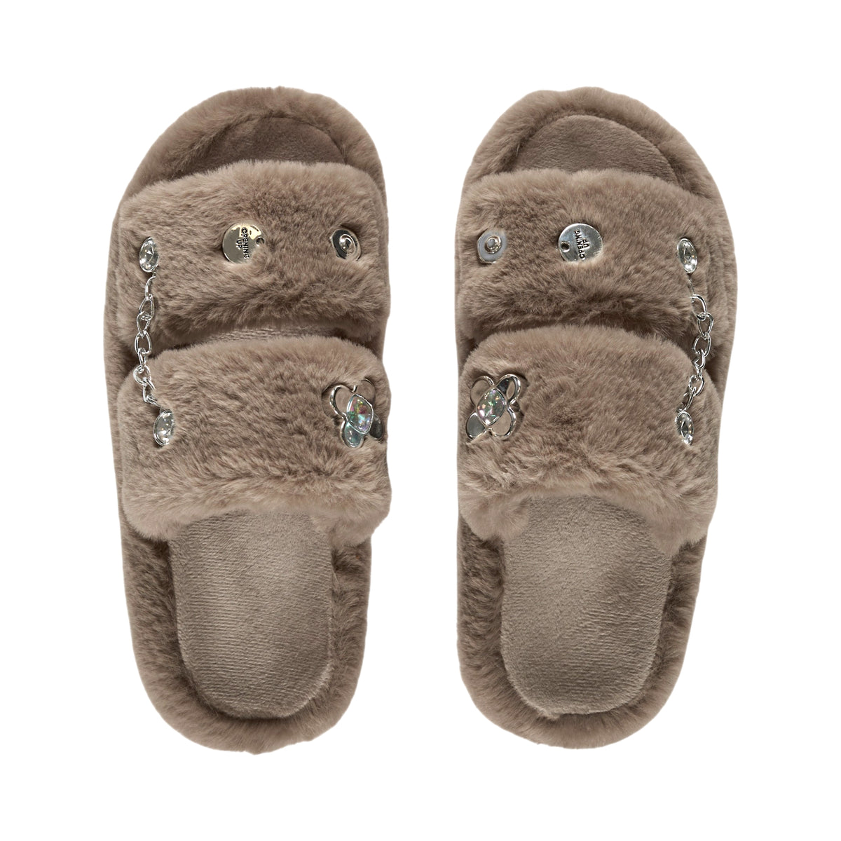 CHAUSSONS LUXURY GLAMS CHARMS TAUPE T37 38