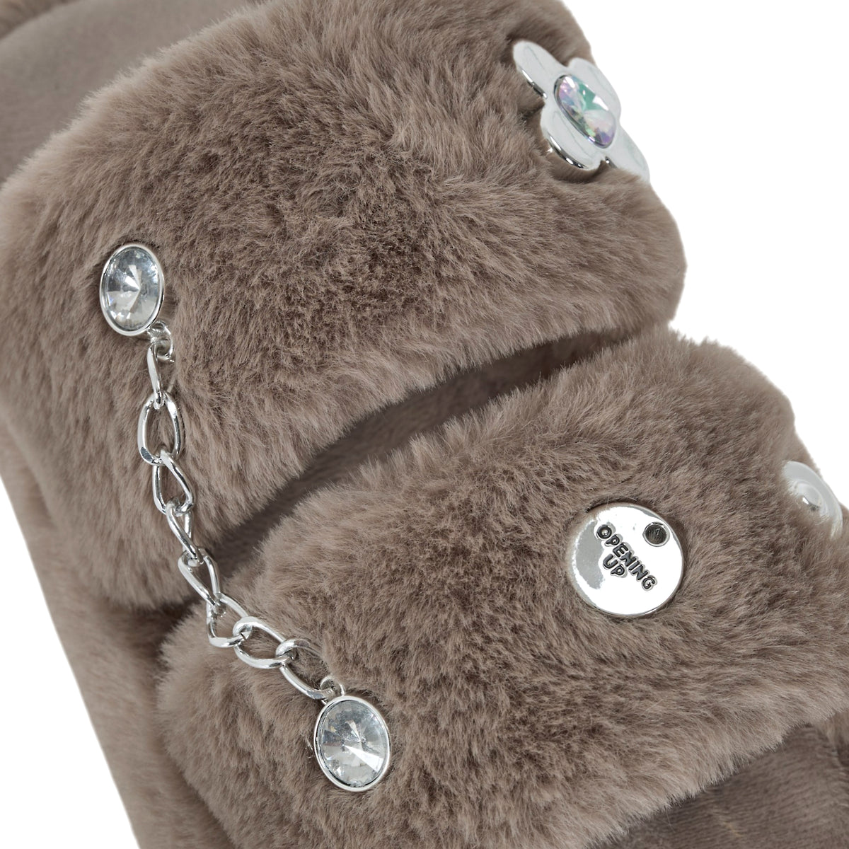 CHAUSSONS LUXURY GLAMS CHARMS TAUPE T37 38