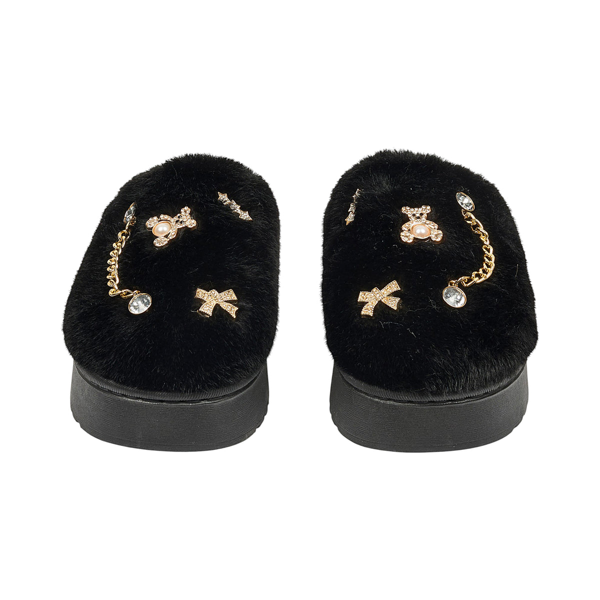 CHAUSSONS LUXURY GLAMS CHARMS NOIR T37 38