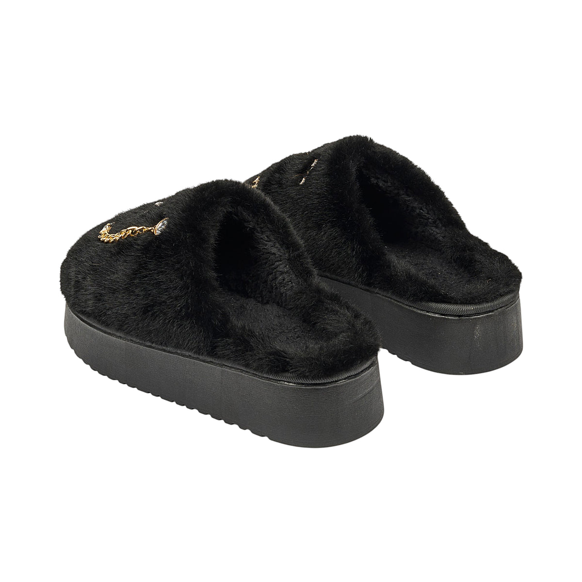 CHAUSSONS LUXURY GLAMS CHARMS NOIR T37 38