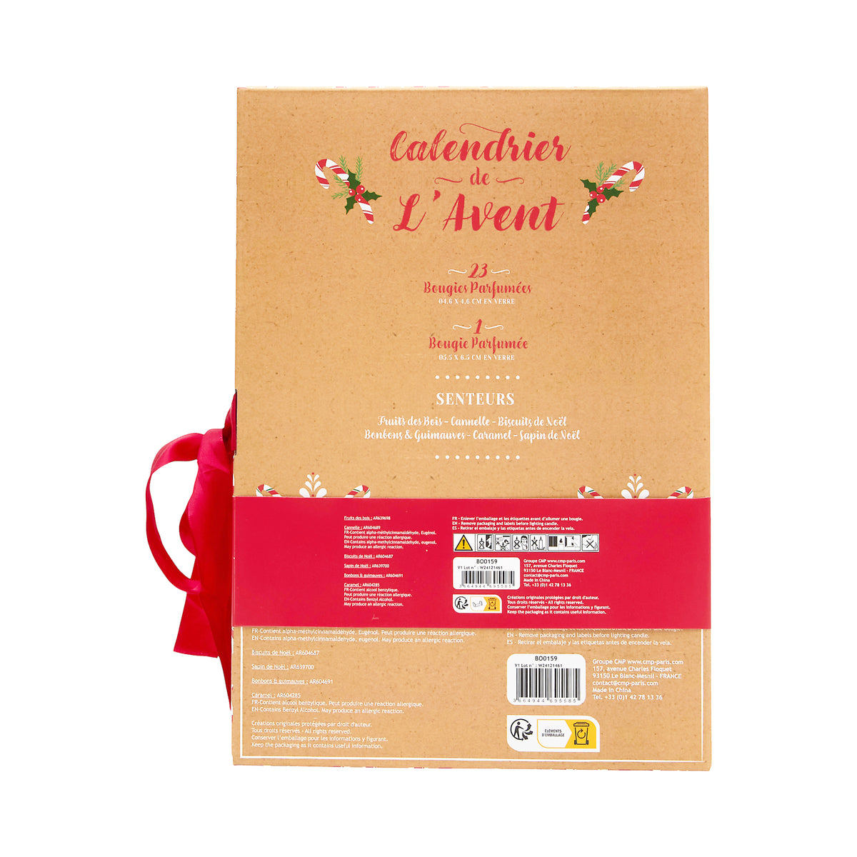 CALENDRIER DE L'AVENT BOUGIES PARFUMEES