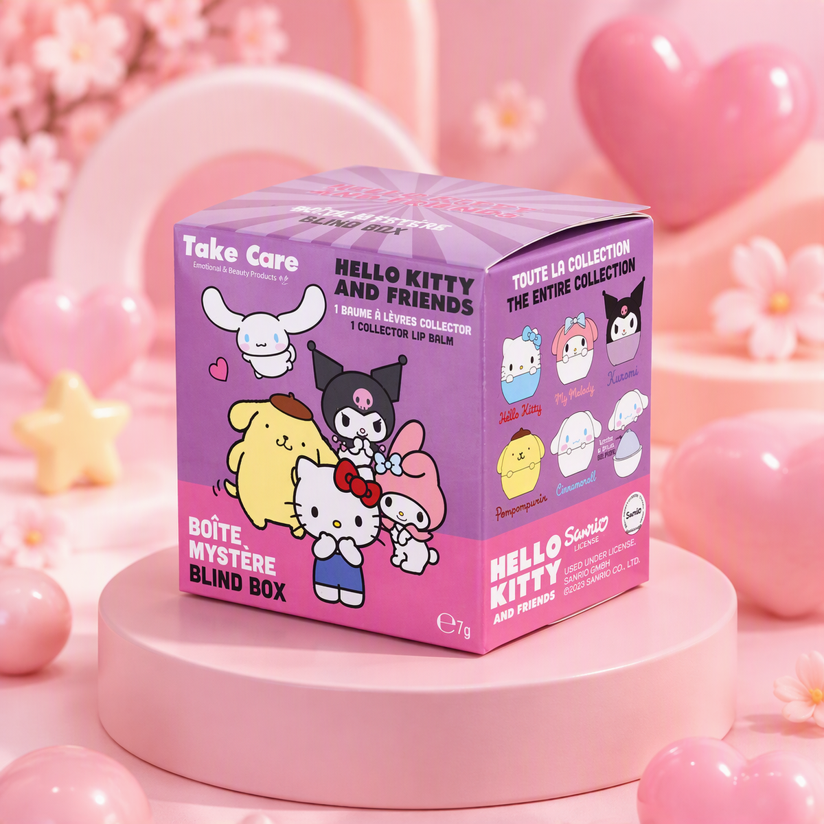 BLIND BOX BAUME A LEVRES BOULE 3D HELLO KITTY & FRIENDS