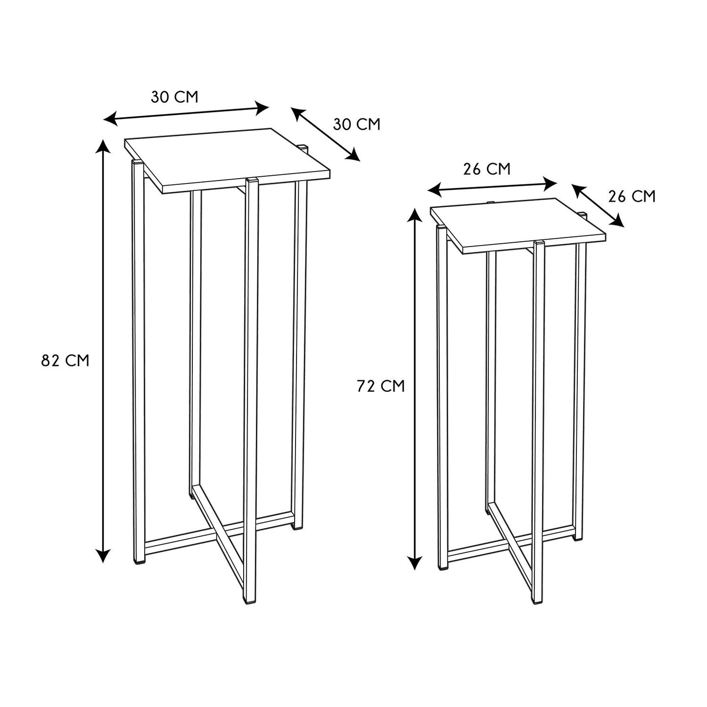 SELLETTE BLANC LOKA - LOT DE 2