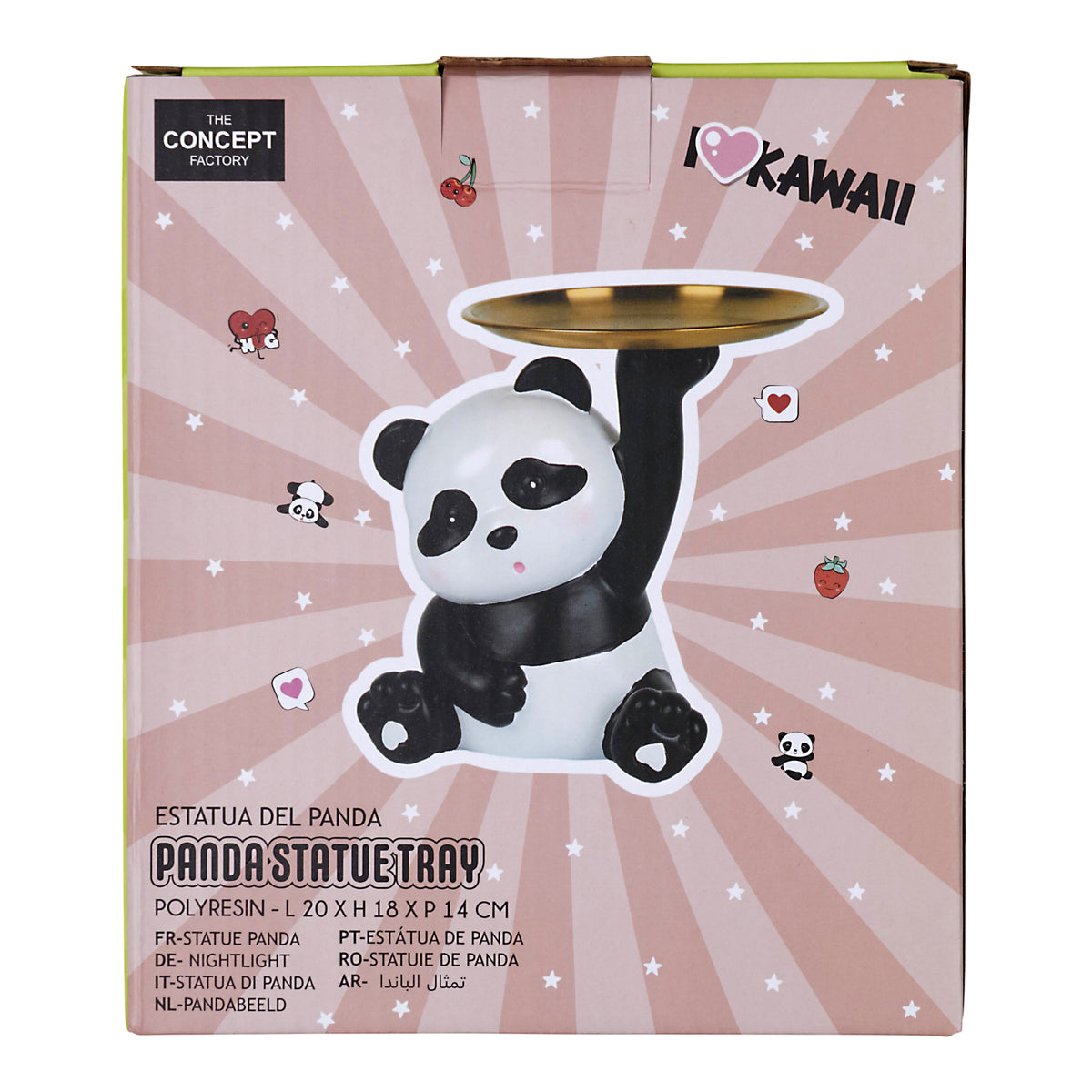 STATUE PANDA KAWAII VIDE POCHE H18CM