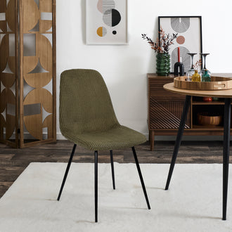 CHAISE COTELE SCOTT VERT - LOT DE 4
