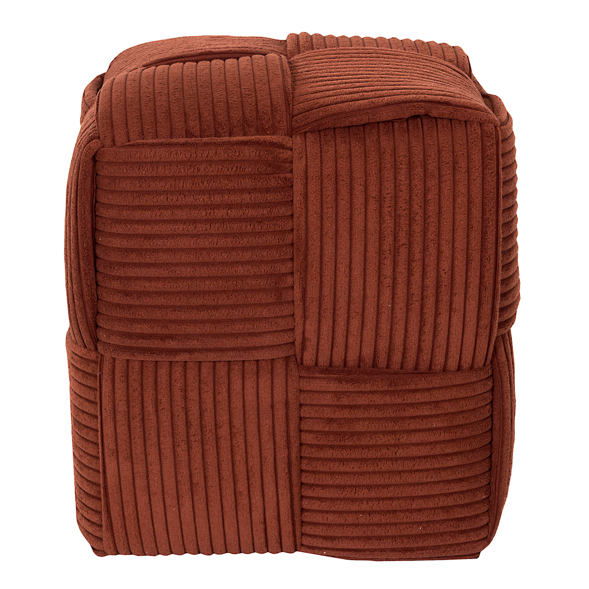 POUF COTELE TRESSE SCOTT TERRACOTTA