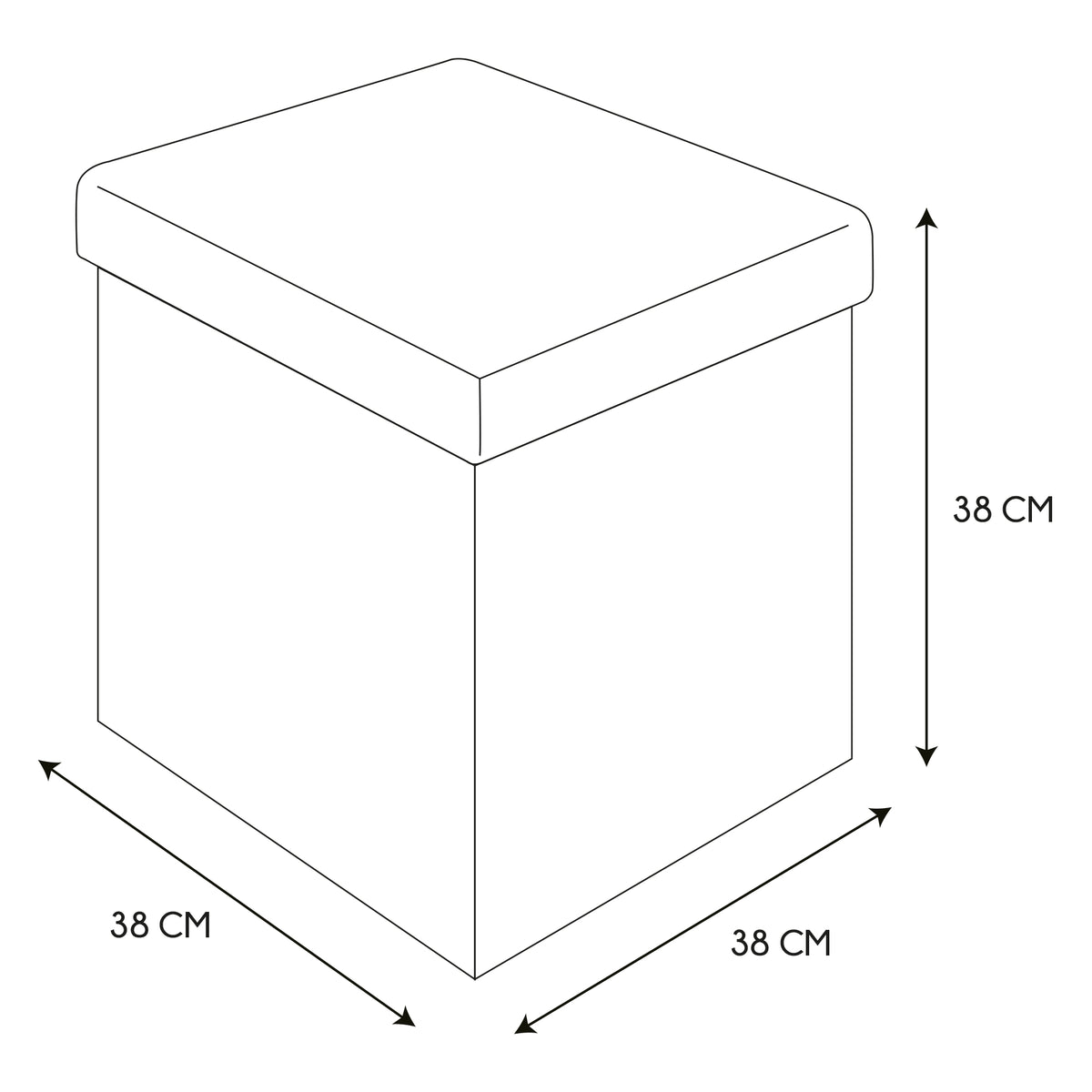 COFFRE POUF PLIABLE PATCHWORK